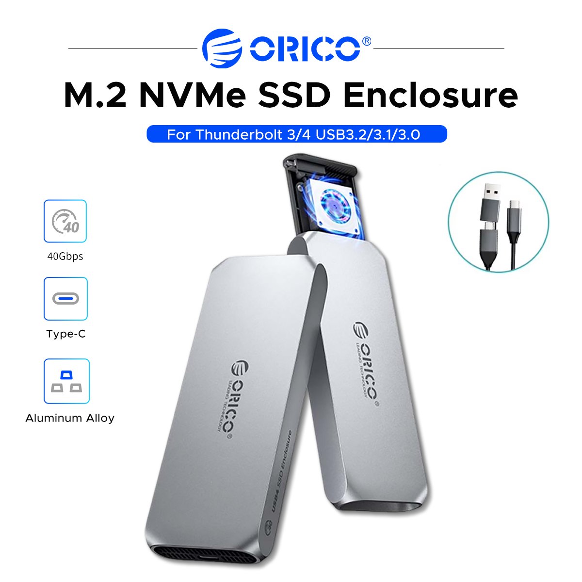 ORICO USB4 – obudowa zewnętrzn – Usb4 40Gbps External Ssd 8Tb recenzja i cena